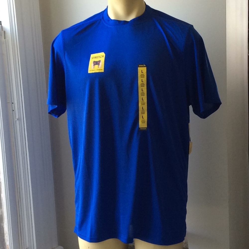 Men's WorkWear Bright Blue Stretch Shirt Size L
